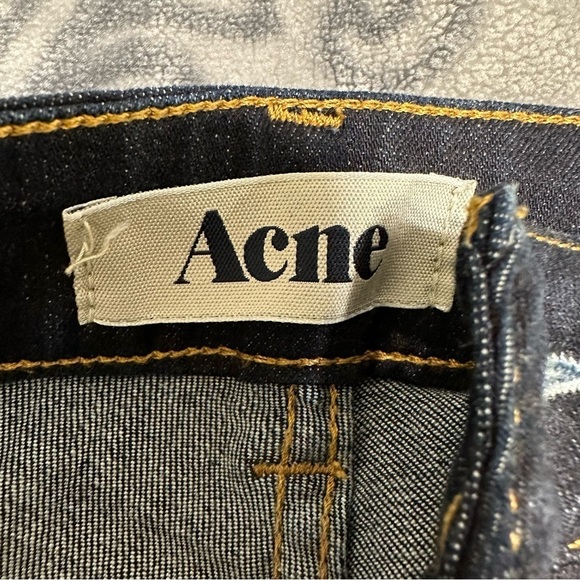 Acne Needle Raw dark wash mid rise jeans size 28 - Picture 6 of 10